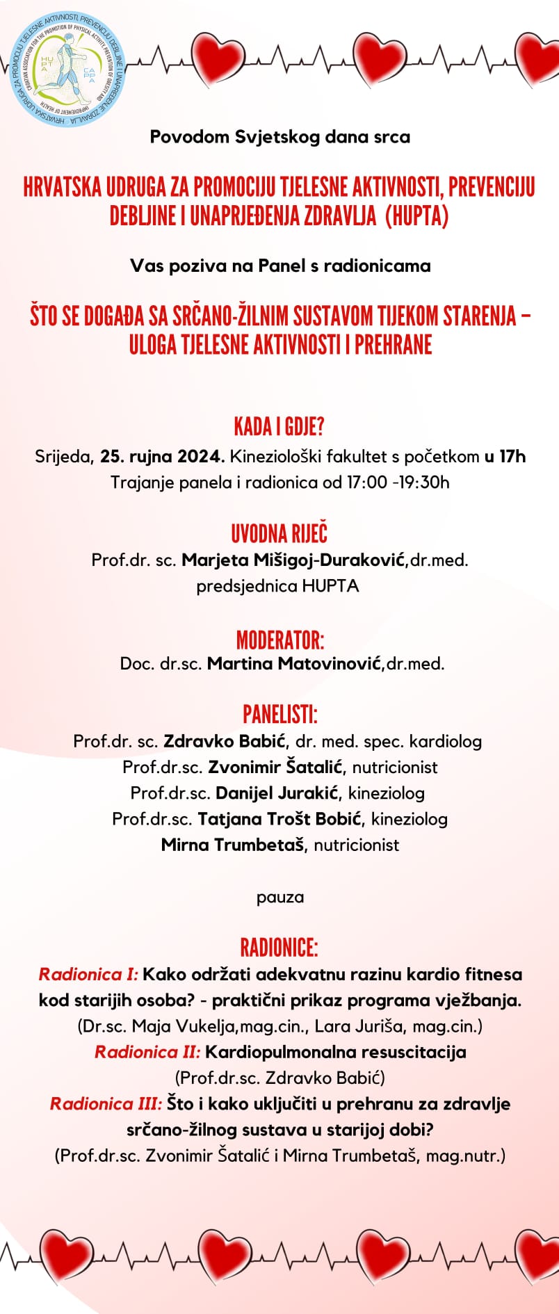 Pozivnica Svjetski dan srca